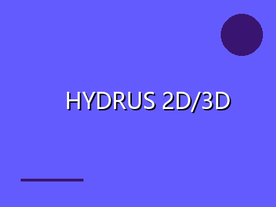 HYDRUS 2D/3D
