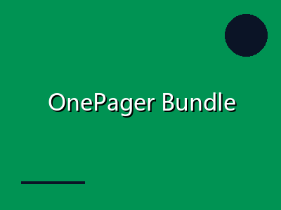OnePager Bundle
