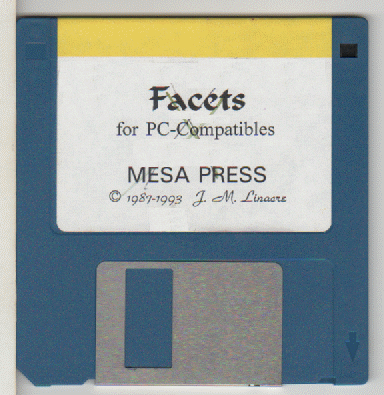 最早的 Facets for DOS 软盘